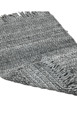 Charcoal Gray Handmade Outdoor Area Rug