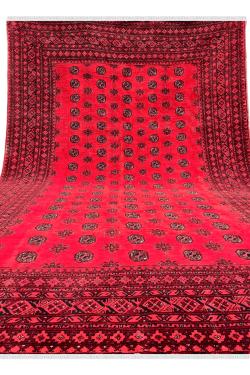 Exclusive Handmade Mori Bukhara Afghan Rug