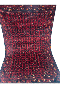 All Over Vintage Afghan Handmade Rug
