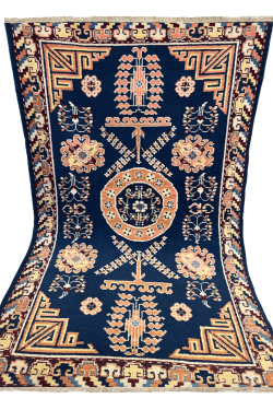 Blue Nile Chandelier Handmade Afghan Carpet 