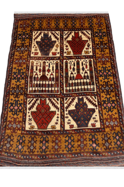 Egyptian boxes Afghani Handmade Multi-color carpet