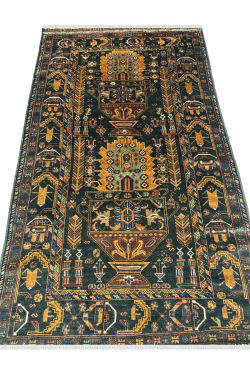 Dual motif Caucasian afghan Handmade carpet