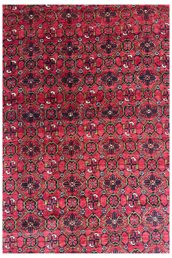 Caucasian Bokhara Handmade Afghan Carpet