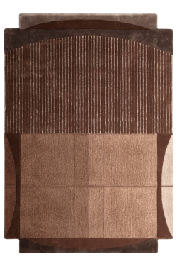 Bobby Brown Shade Hand-Knotted Concentric Rug