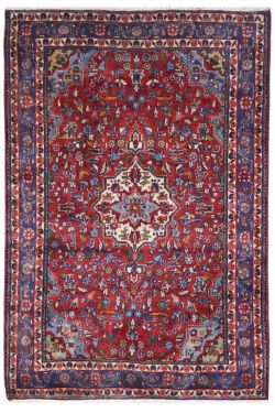 Maroon Phool Kashan Carpet