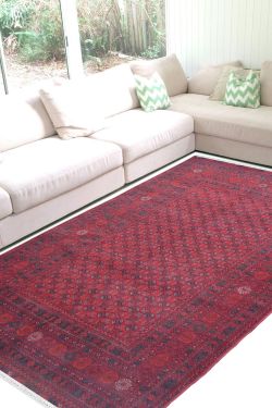 Makroo Bokhara Afghan Carpet