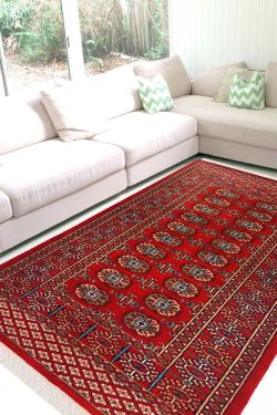 Dual Bokhara Handmade Woolen Carpet