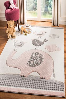 Elephant Kids Handmade Rug