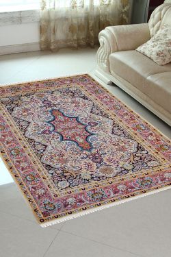 Pendulum Tabriz Handknotted Silk Carpet