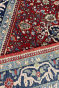 Kashmiri Rouge Center Medallion Handmade Woolen Area Rug