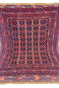 Faded Maroon Bukhara Pattern Handmade Afghan Carpet