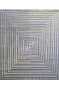 Optical Illusion Hand Knotted Area 6x9 Feet Modern Rug