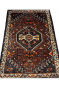 Brown Single Medallion Handmade Afghan Carpet