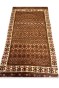 Brown Ivory All Over Panel Handmade Kilim