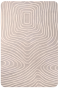 Cream Swirl Concentric Handmade Rug