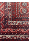 Dual Panel Afghan Bokhara brown carpet