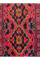 Deep Red Sea Small Afghan Hand Knotted Carpet