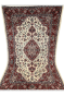 Kashan Maroon Medallion Handknotted Wool Rug