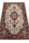 Kashan Maroon Medallion Handknotted Wool Rug