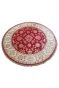 Red Bee-tee Handmade Round Carpet