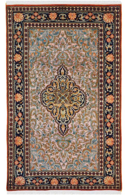 Teal Medallion Kashan