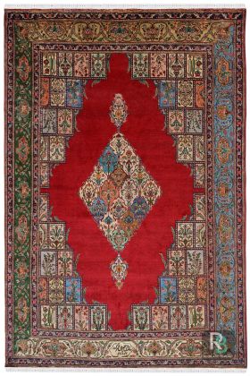 Hamadan Lal Diamond Persian Wool Carpet