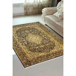 Turquoise Chakra Handknotted Silk Carpet