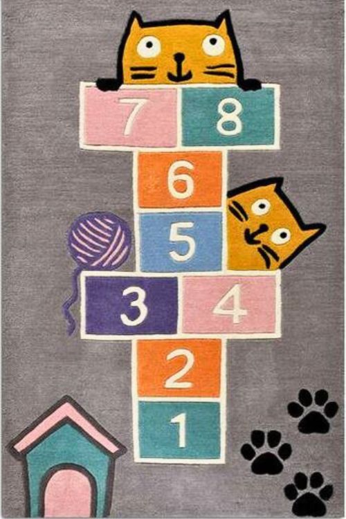 Numerical Kids Handknotted Rug