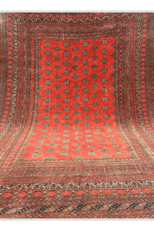 Burnt Auburn Mori Bokhara Handmade Carpet