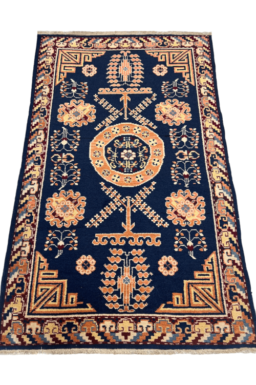 Blue Nile Chandelier Handmade Afghan Carpet 