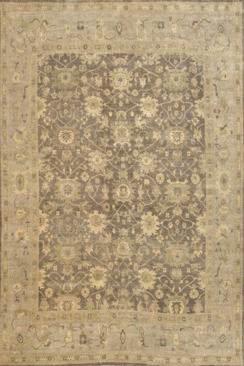 Shades of Brown Handknotted Area Rug