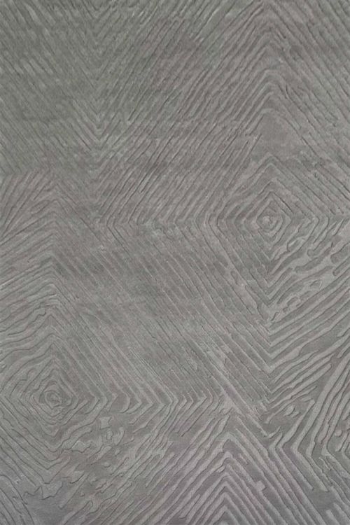 Gray Cyprus Handmade Modern Concentric Rug