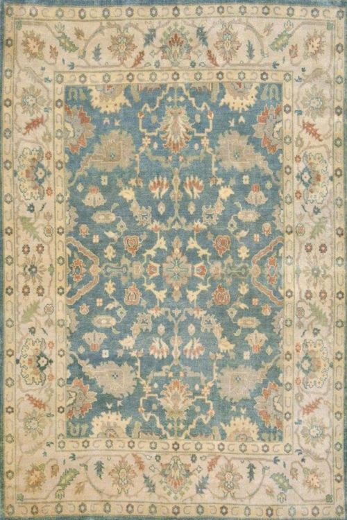 Blue Seal Oushak Pattern Handmade Area Rug