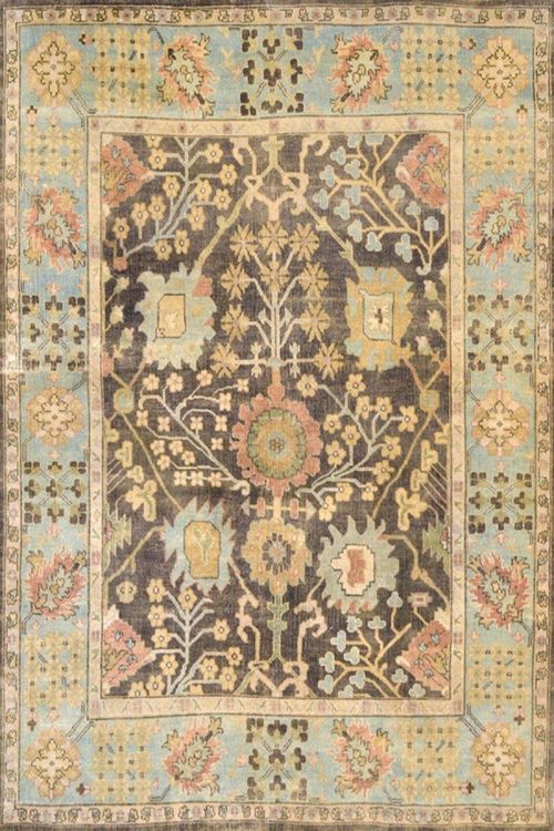 Blue Sapphire Handmade Oushak Area Rug