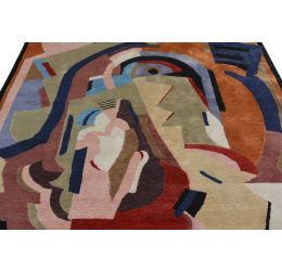 French Contemporary Modern Woolen Area Rug