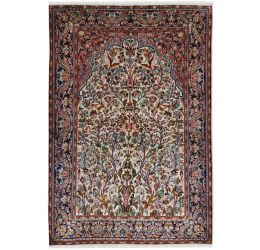 2.5'x4' Handknotted Silk Carpet Tree of Life Tapestry Durable Area
